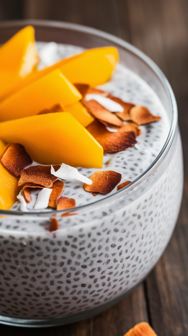 Coconut Mango Chia Pudding