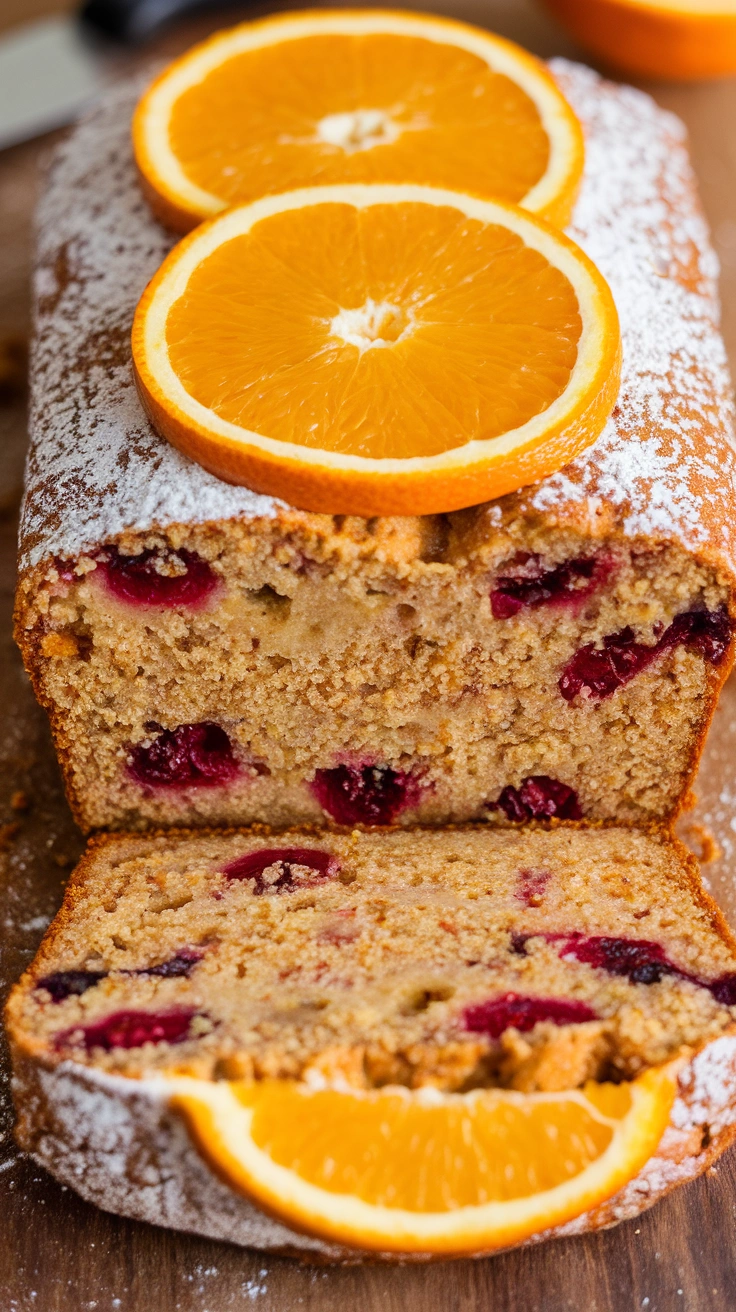 Cranberry Orange Quinoa Loaf
