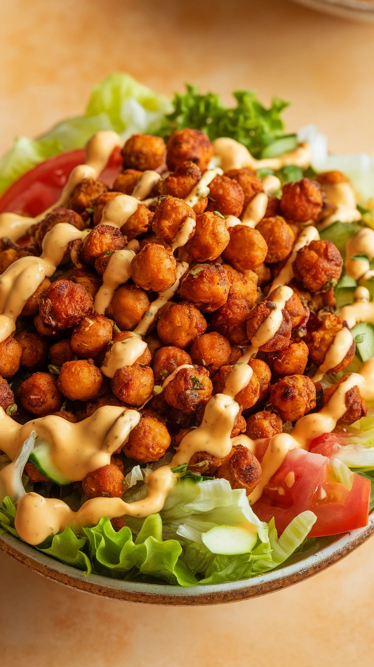 Crispy Chickpea Shawarma Bowl