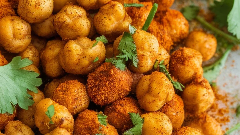 Crispy Spiced Air Fryer Chickpeas - Featured