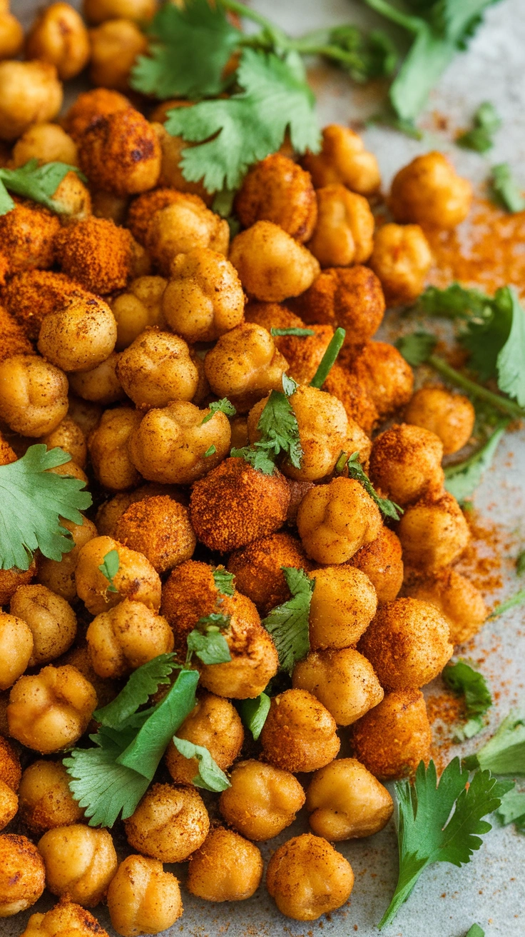 Crispy Spiced Air Fryer Chickpeas