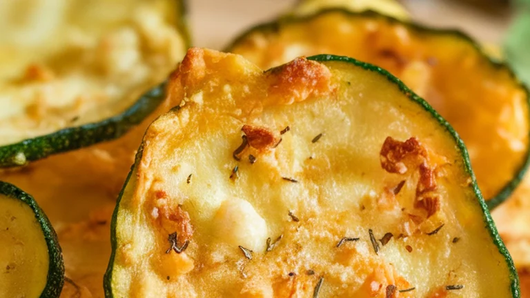 Crunchy Air Fryer Zucchini Chips - Featured