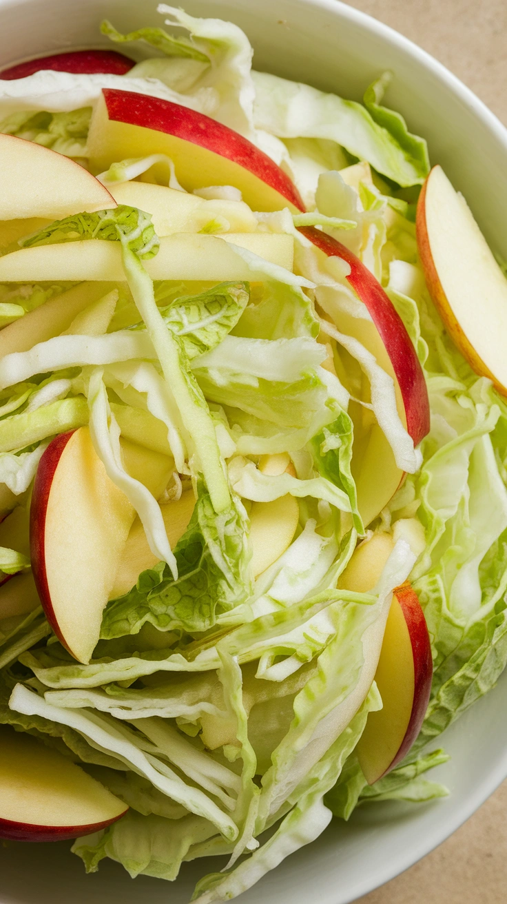 Crunchy Apple and Cabbage Slaw