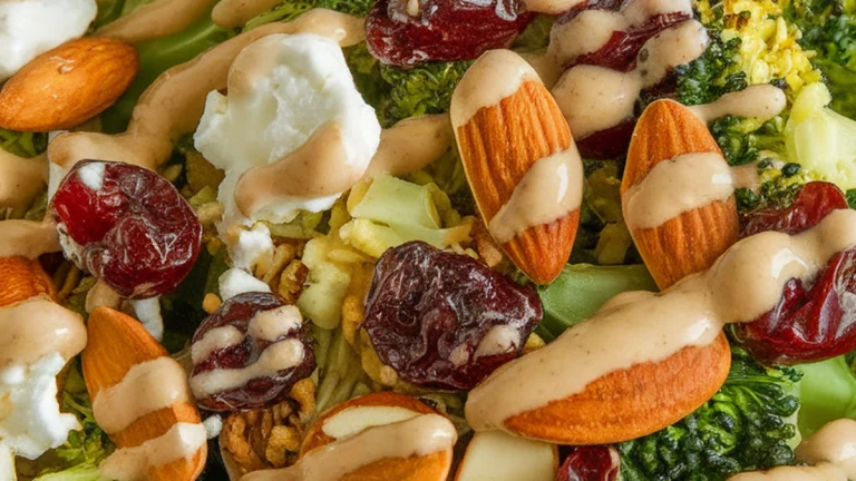 Crunchy Broccoli and Cranberry Salad - Featured