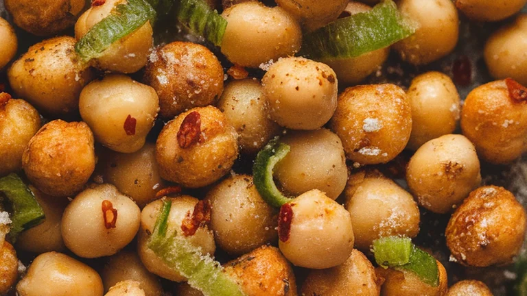 Crunchy Chili Lime Roasted Chickpeas - Featured