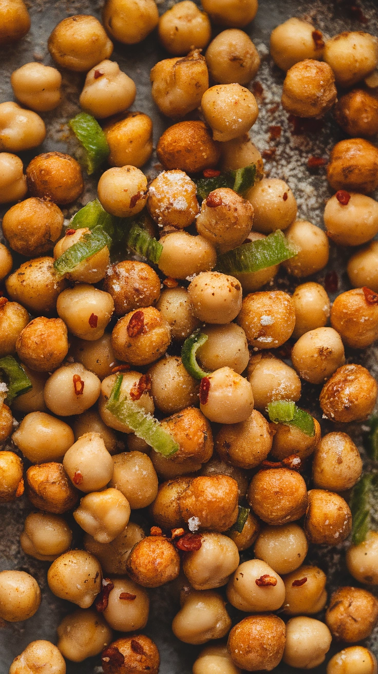 Crunchy Chili Lime Roasted Chickpeas