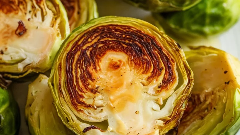 Dijon Mustard Roasted Brussels Sprouts - Featured