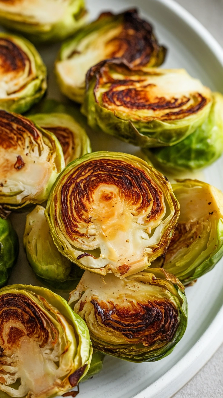 Dijon Mustard Roasted Brussels Sprouts