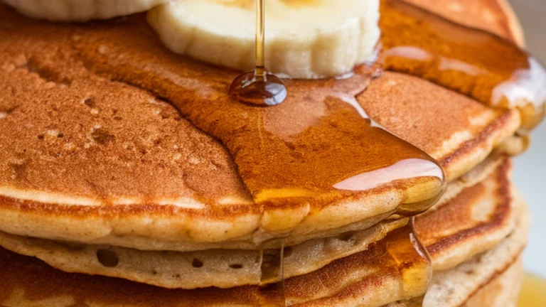 Flourless Banana Oat Pancakes - Featured