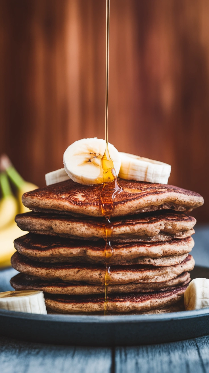 Flourless Banana Oat Pancakes