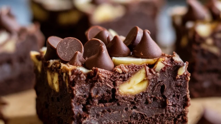 Fudgy Avocado Banana Brownies - Featured