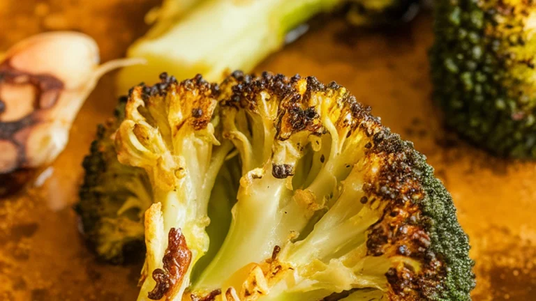 Garlic Parmesan Roasted Broccoli - Featured