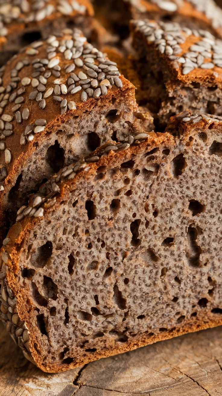 Gluten-Free Buckwheat and Chia Bread