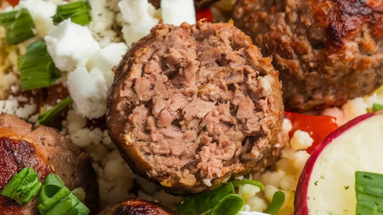 Greek Beef Kofta Couscous Bowl - Featured