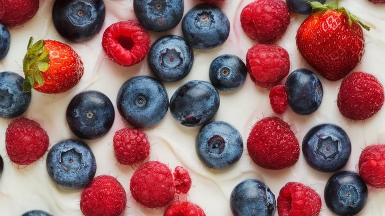 Greek Yogurt Bark with Mixed Berries - Featured