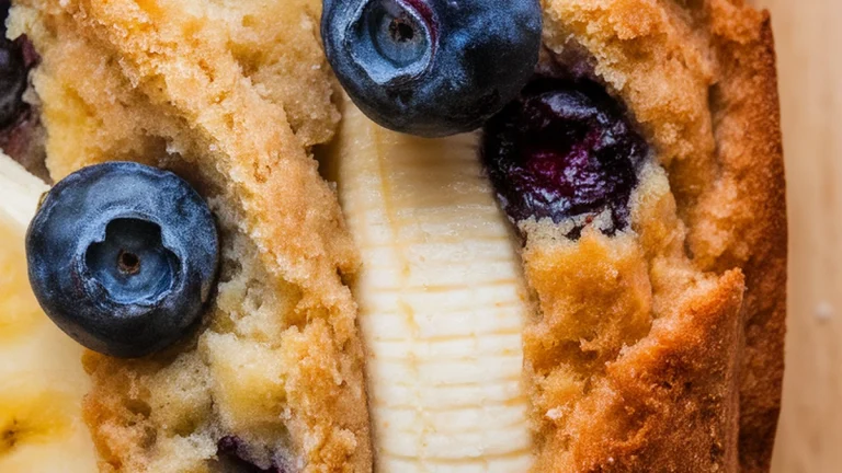 Greek Yogurt Blueberry Banana Bread - Featured
