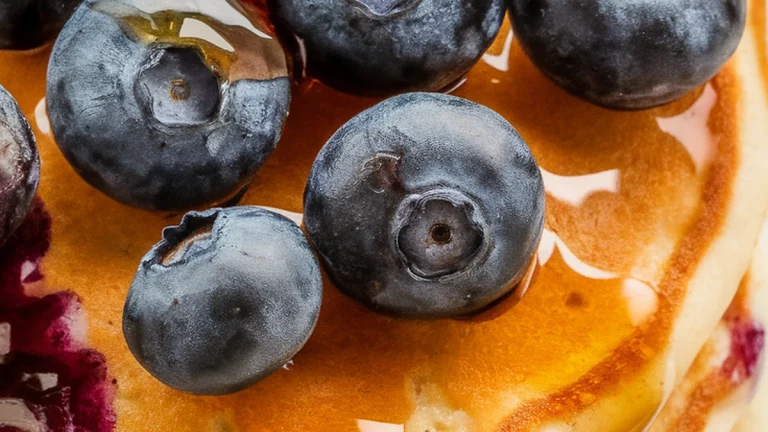 Greek Yogurt Blueberry Pancakes - Featured