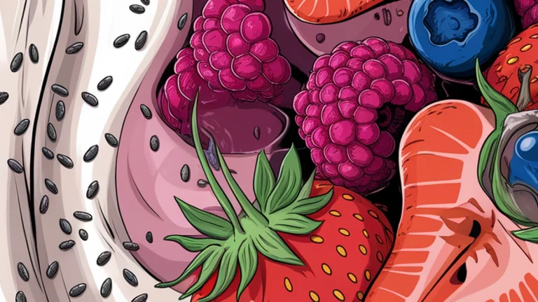 Greek Yogurt Bowl with Chia Seeds and Berries - Featured