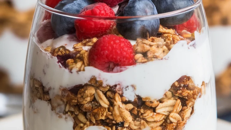 Greek Yogurt Granola Parfait - Featured