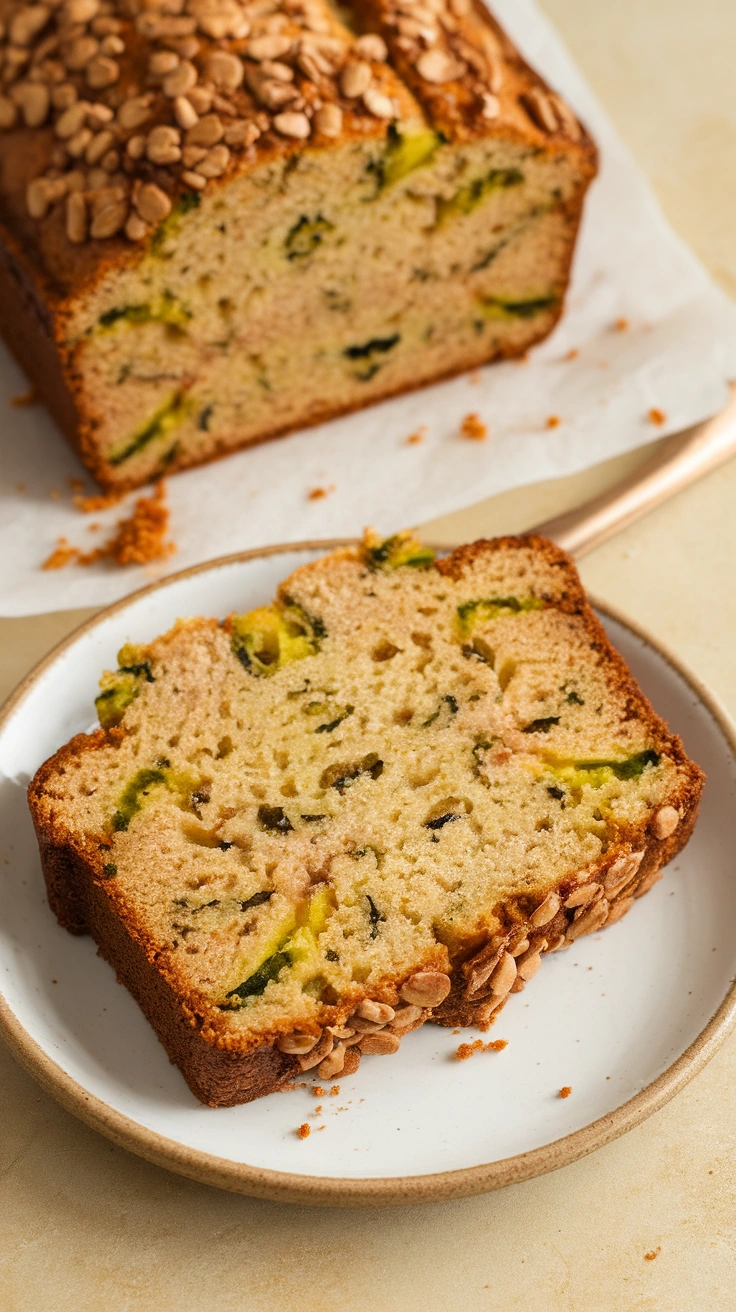 Greek Yogurt Zucchini Quick Bread