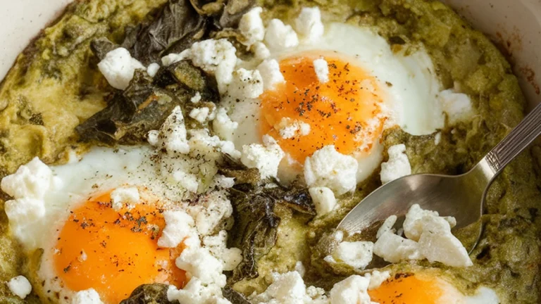 Green Shakshuka with Feta - Featured