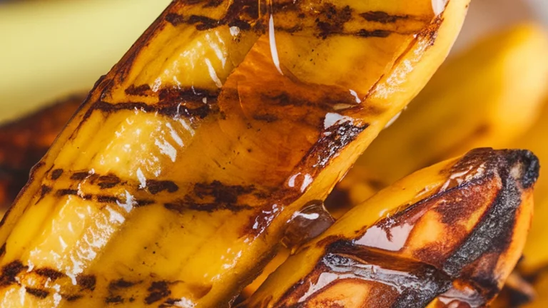 Grilled Bananas with Honey Drizzle - Featured