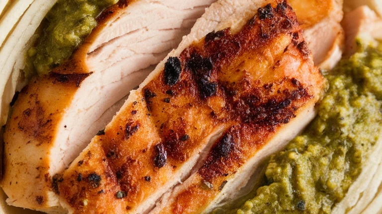 Grilled Chicken and Pesto Egg Wraps - Featured