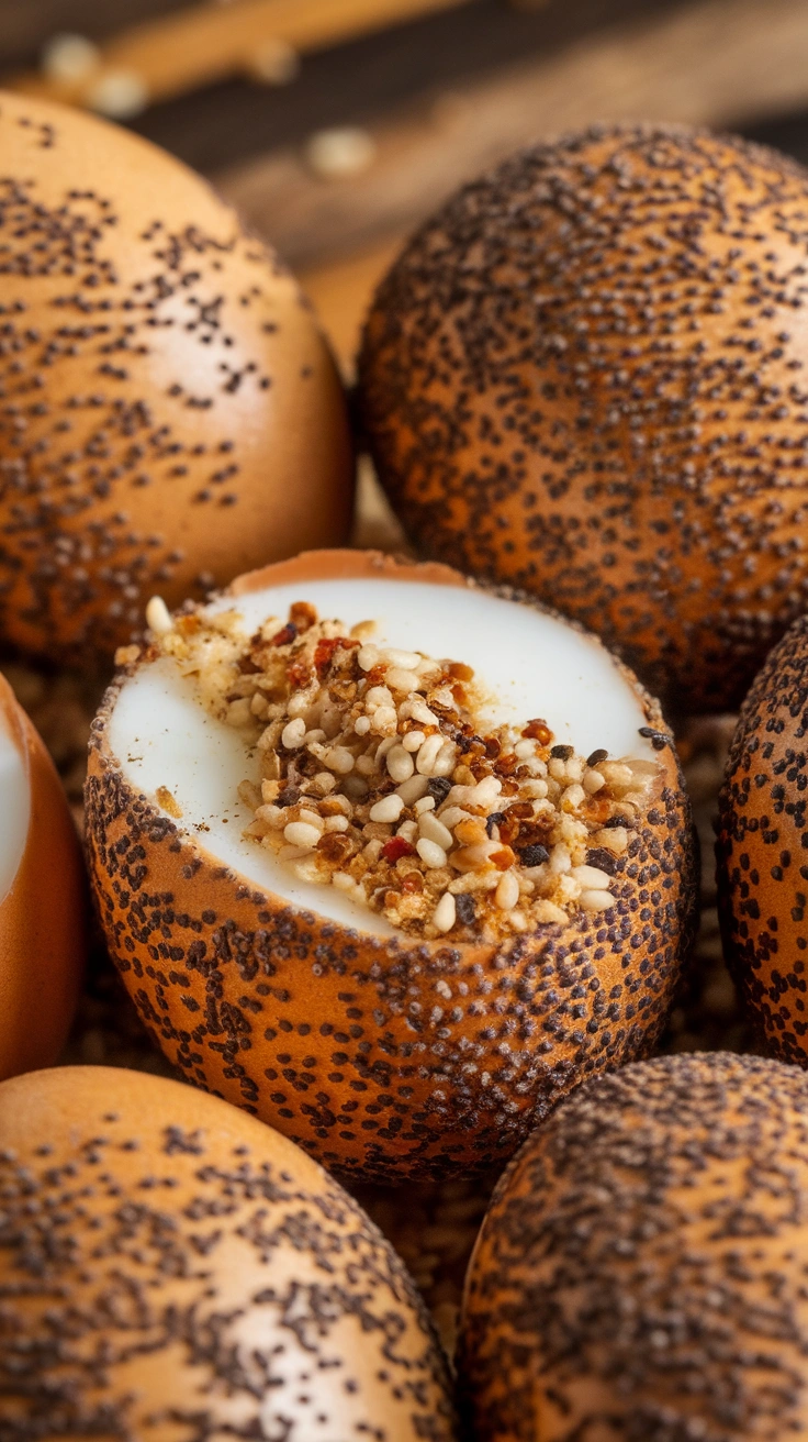 Hard-Boiled Eggs with Everything Bagel Seasoning