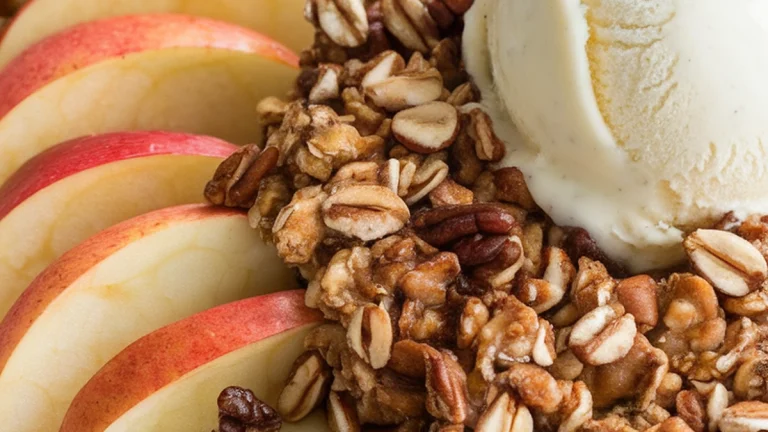 Healthy Apple Crisp with Maple Oat Topping - Featured