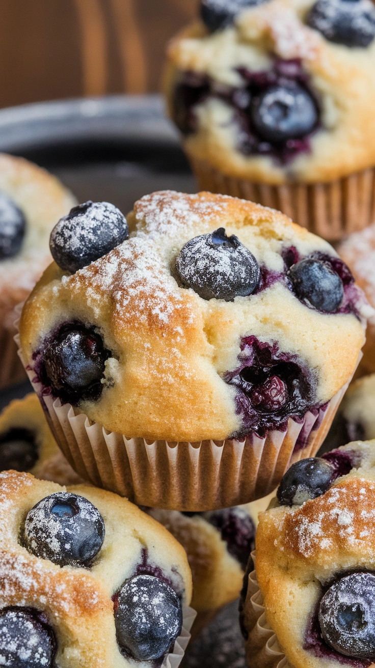 High-Protein Ricotta Blueberry Muffins
