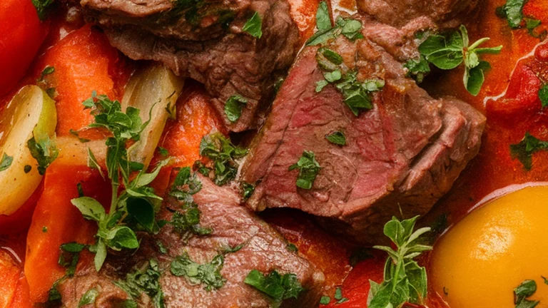 Italian Tomato and Herb Beef Stew - Featured