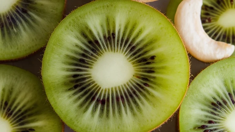 Kiwi and Cashew Slices - Featured