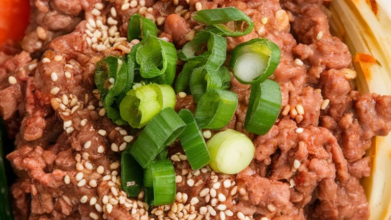 Korean-Style Ground Beef Bowl - Featured