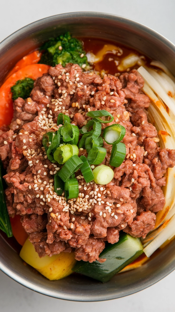 Korean-Style Ground Beef Bowl
