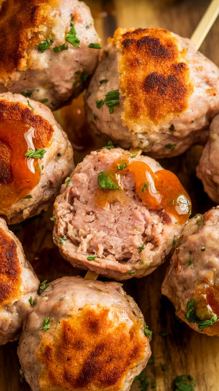 Lean Air Fryer Turkey Meatballs