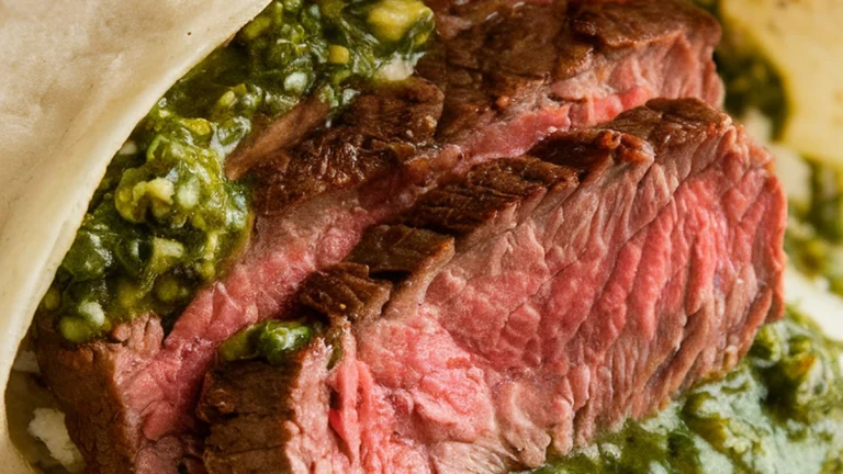 Lean Steak and Chimichurri Burritos - Featured