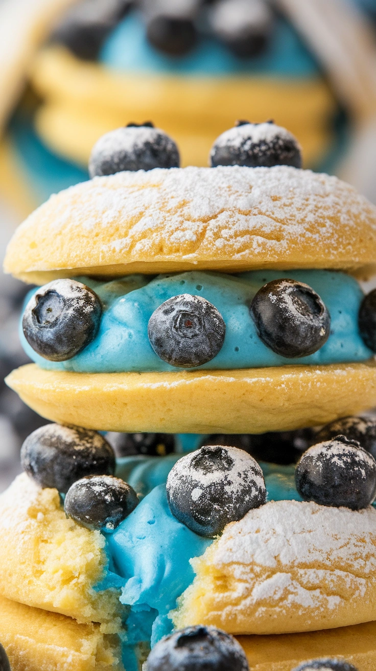 Lemon Blueberry Zest Whoopie Pies