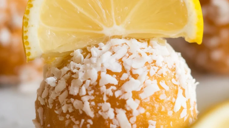 Lemon Coconut Energy Bites - Featured