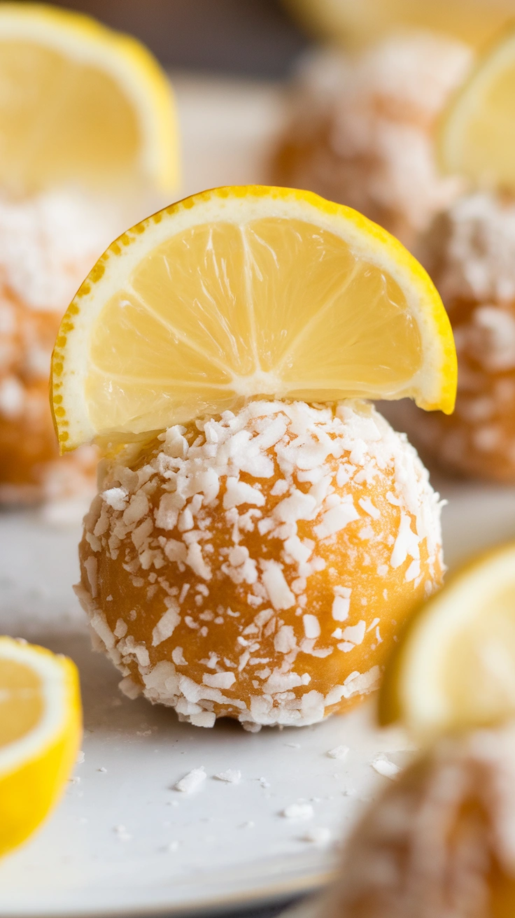 Lemon Coconut Energy Bites