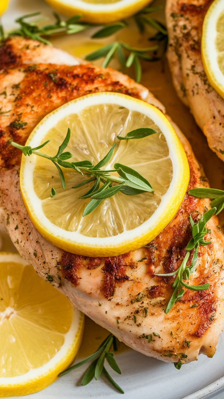 Lemon Herb Air Fryer Chicken Breast