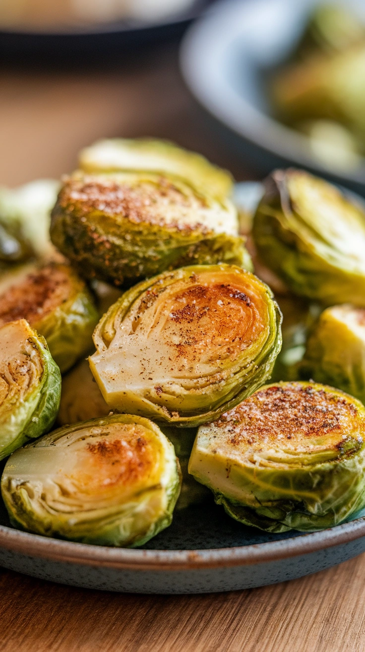 Lemon Pepper Air Fryer Brussels Sprouts