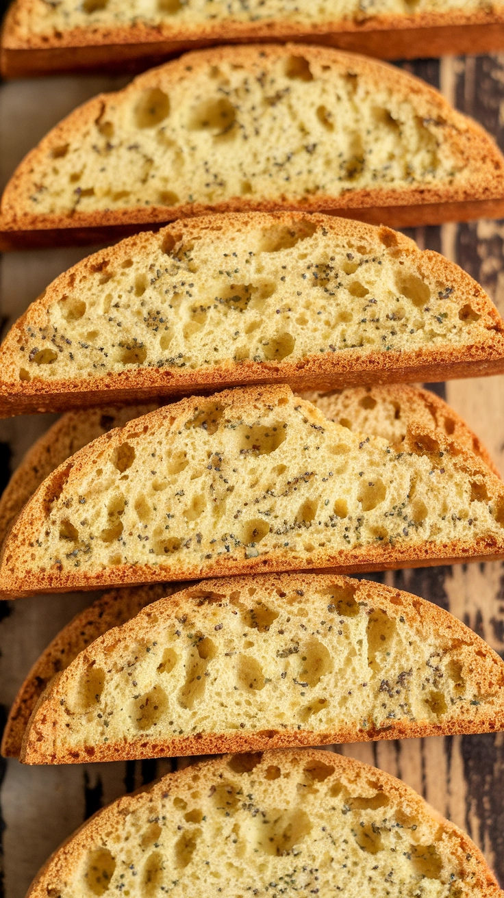 Lemon Poppy Seed Biscotti