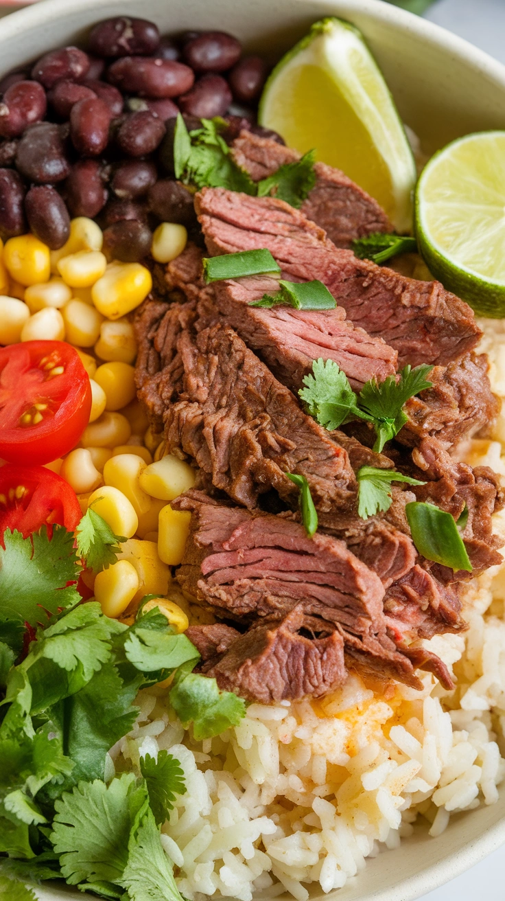 Loaded Lean Beef Burrito Bowl