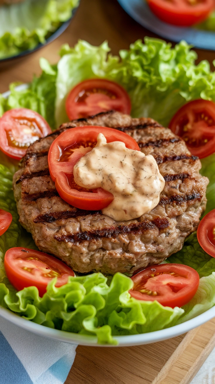 Low-Carb Burger Salad Bowl