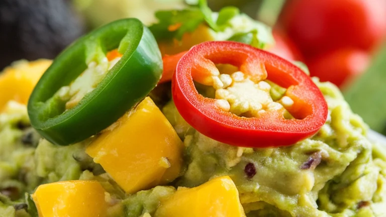 Mango and Jalapeño Guacamole - Featured