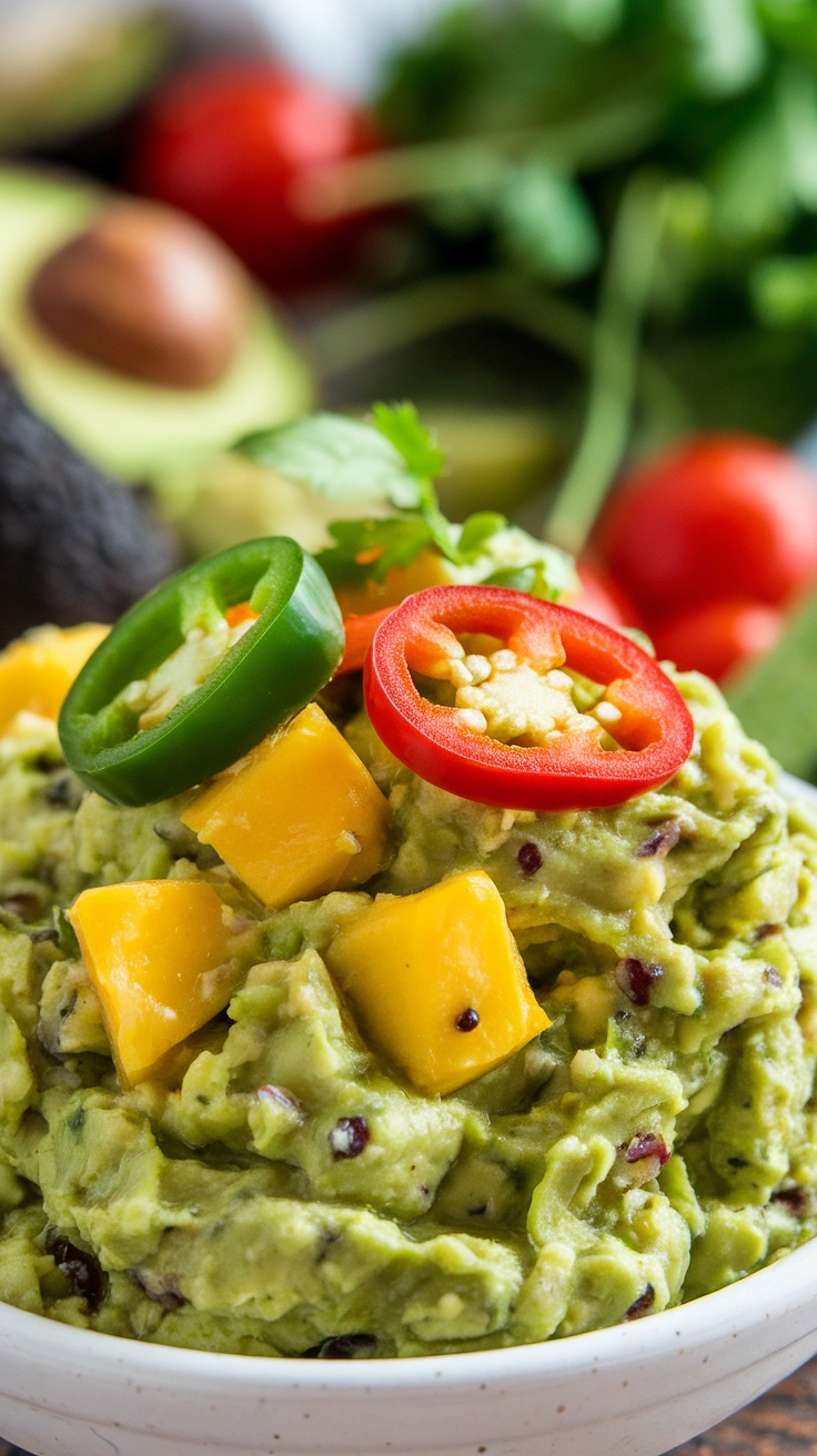 Mango and Jalapeño Guacamole