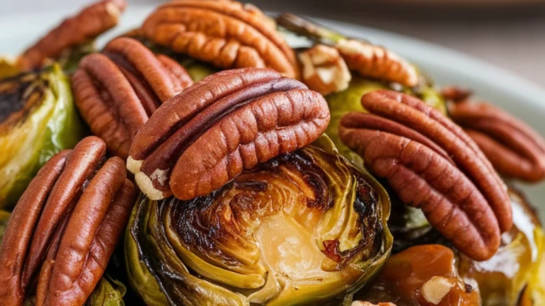 Maple Pecan Brussels Sprouts - Featured