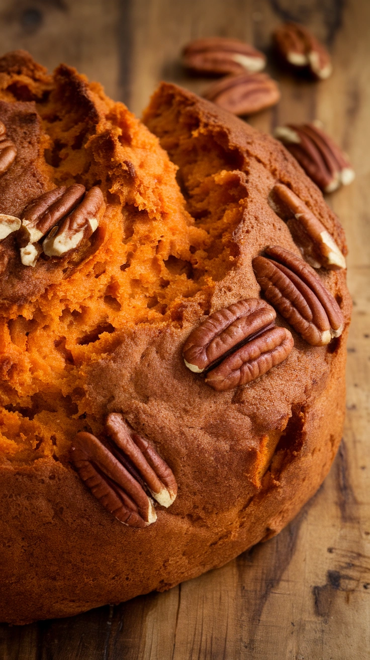 Maple Pecan Sweet Potato Bread