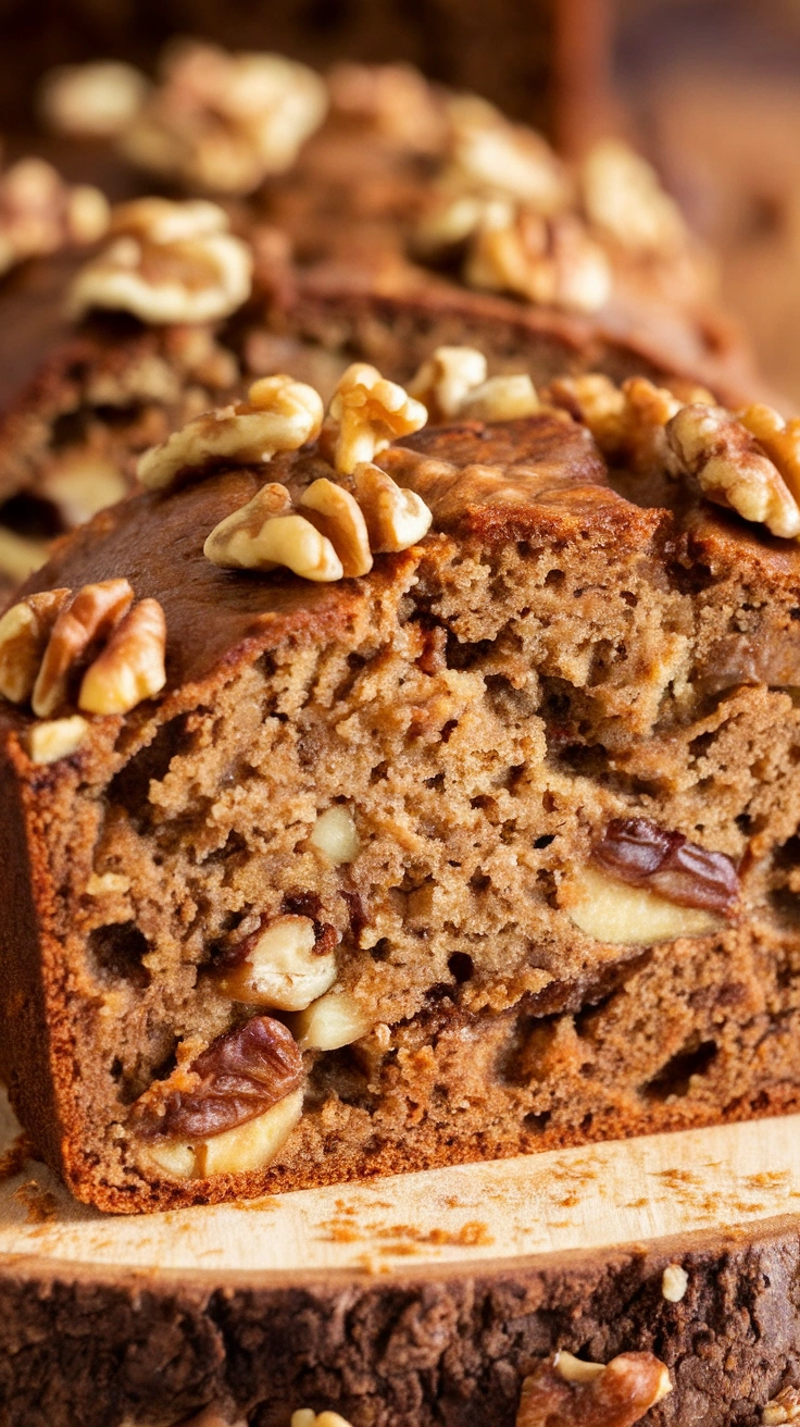 Maple Walnut Date Banana Bread