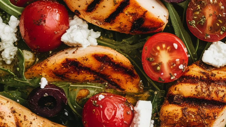 Mediterranean Grilled Chicken Salad - Featured
